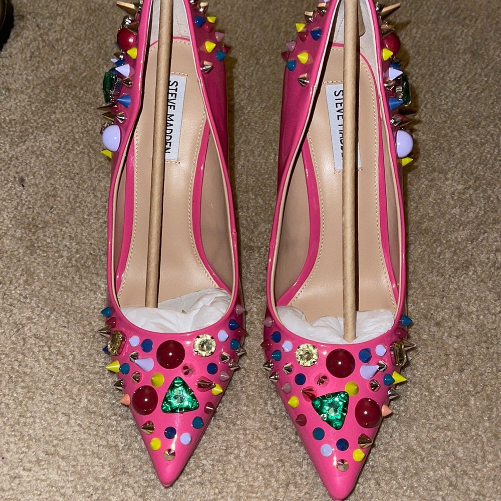 COPY - Steve Madden Veronicka pink multi heels